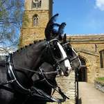 Funeral Black horses church
